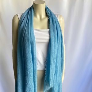 Tickled Pink Sky Blue Large Scarf